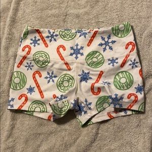 Feed Me Fight Me Christmas Shorts XS